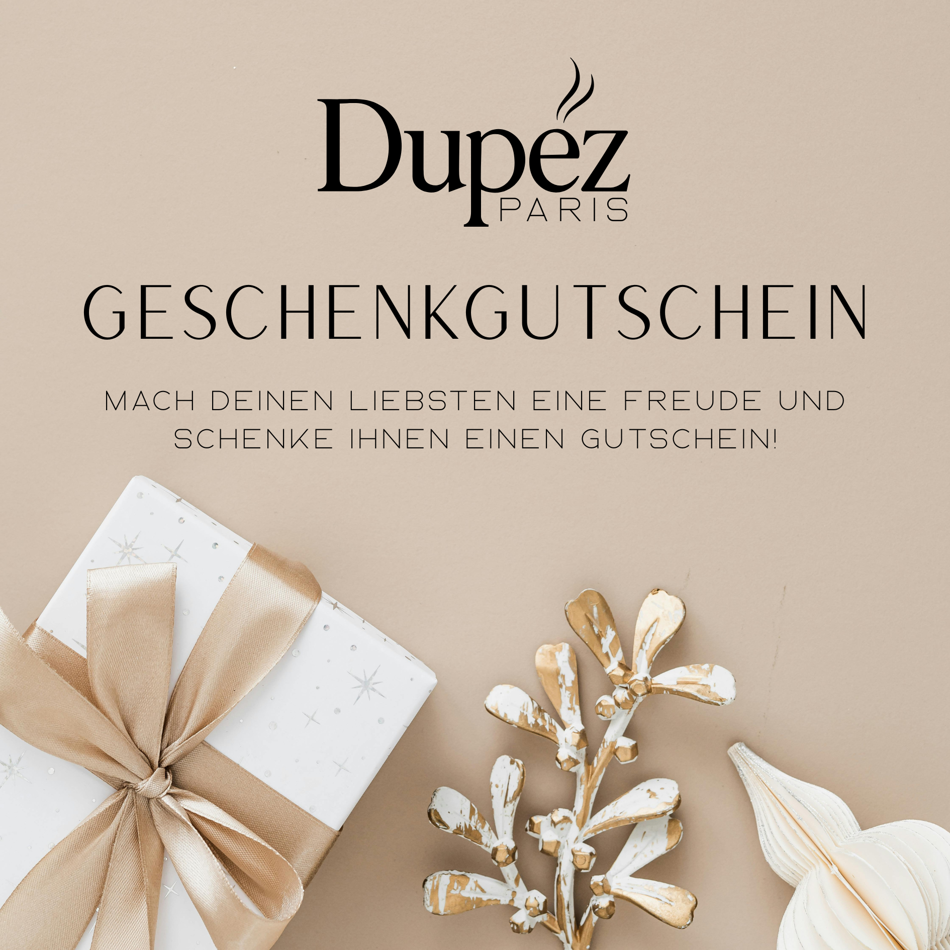 Dupez-Paris-Gutscheinkarte